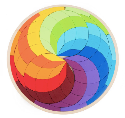 Colour Swirl: Wooden Puzzle A