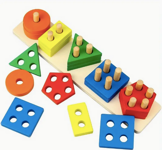 Wooden Sorting and Stacking